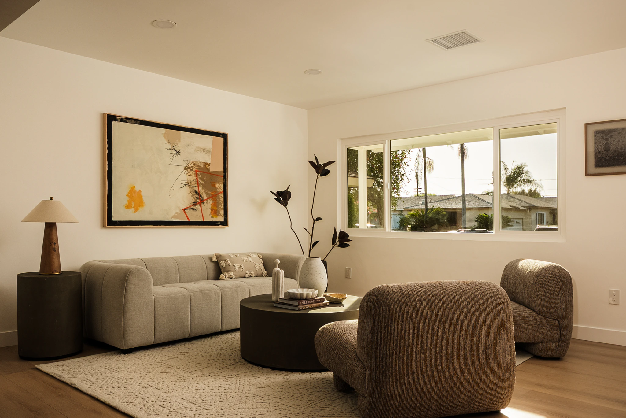 Living room with a big picture window